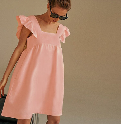 Sweet Caroline Butterfly Sleeve Dress