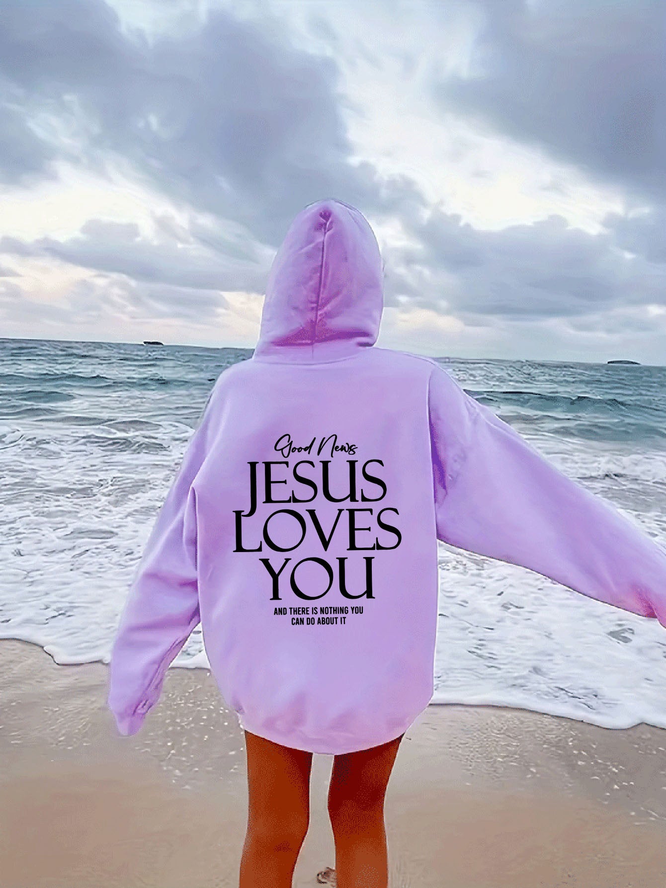 Jesus Loves You Hoodie Sweatshirt Pullover