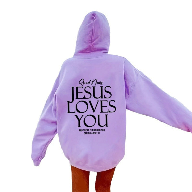 Jesus Loves You Hoodie Sweatshirt Pullover
