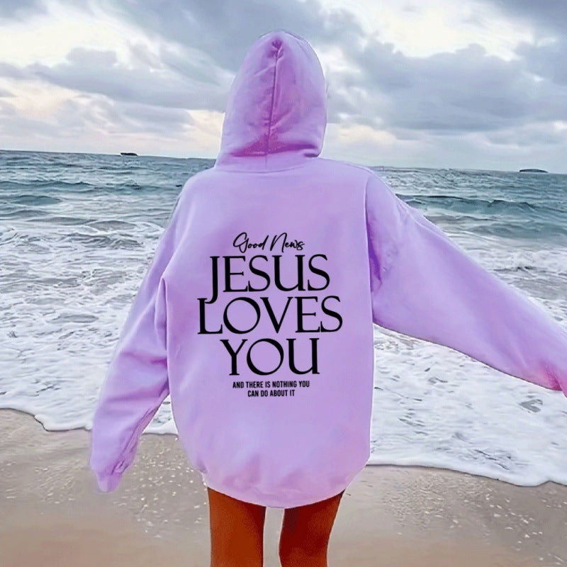 Jesus Loves You Hoodie Sweatshirt Pullover