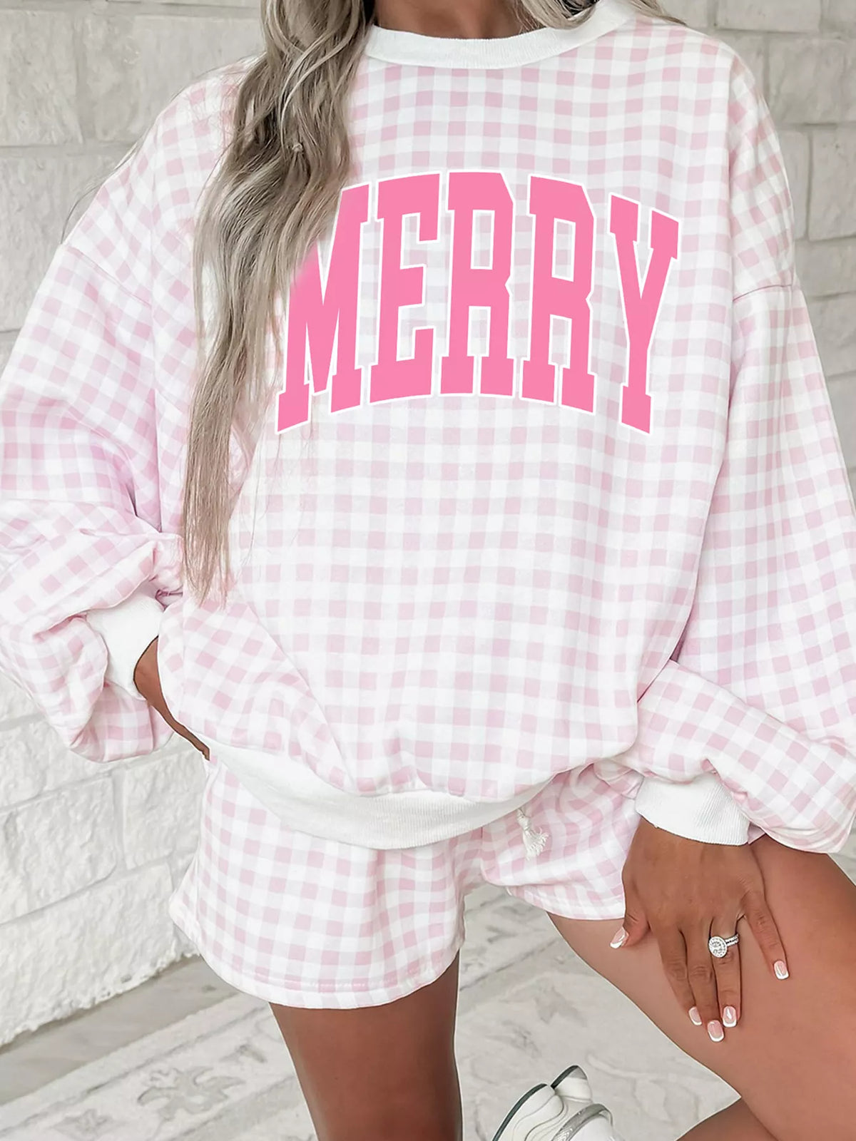Plaid MERRY Top and Shorts Set by Shop Irie Girl