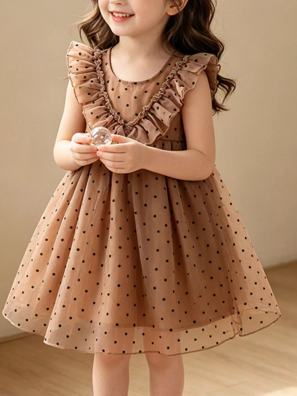 Kids' Polka Dot Ruffle Dress by Shop Irie Girl