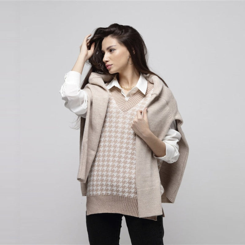 Houndstooth Sweater Vest