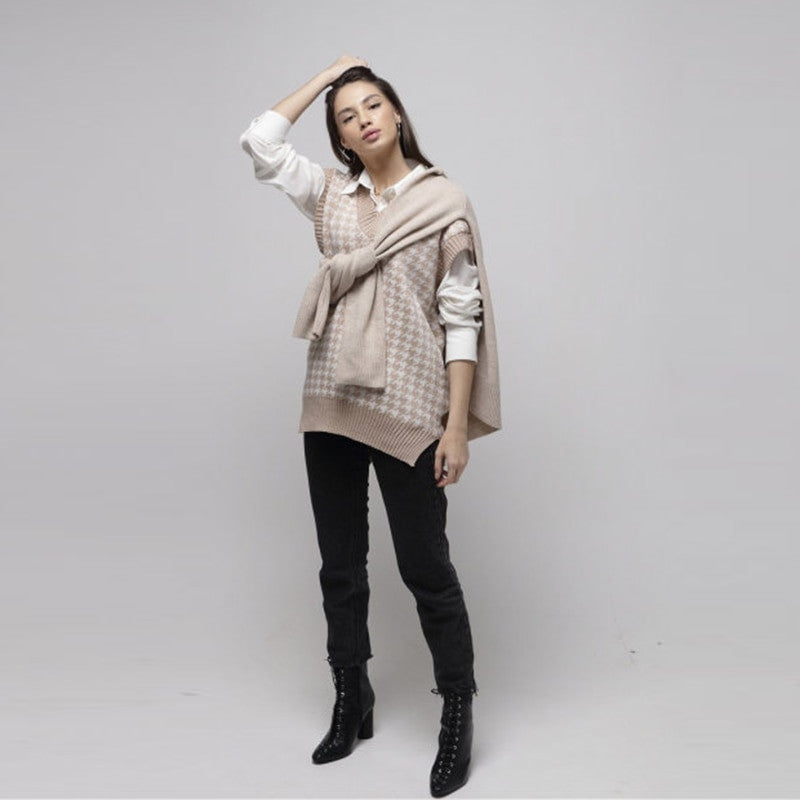 Houndstooth Sweater Vest