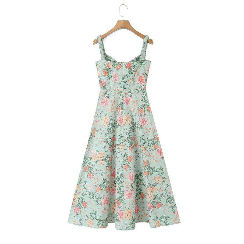 Francesca Women's French A-Line Midi Sling Dress