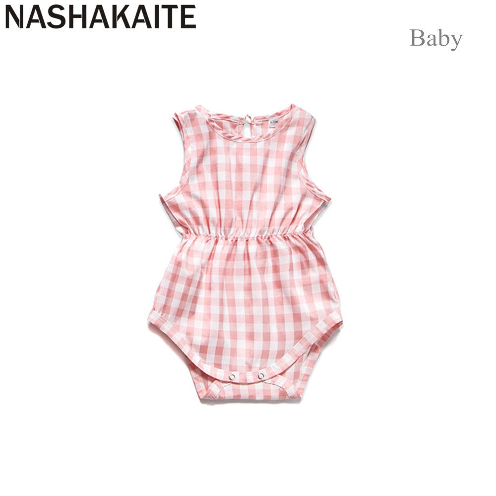 Emmaline Short Pink Plaid Mommy & Me Dress