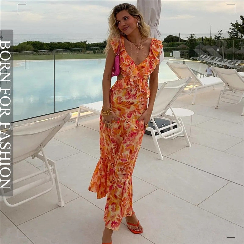 South Beach Women's Ruffle Dress