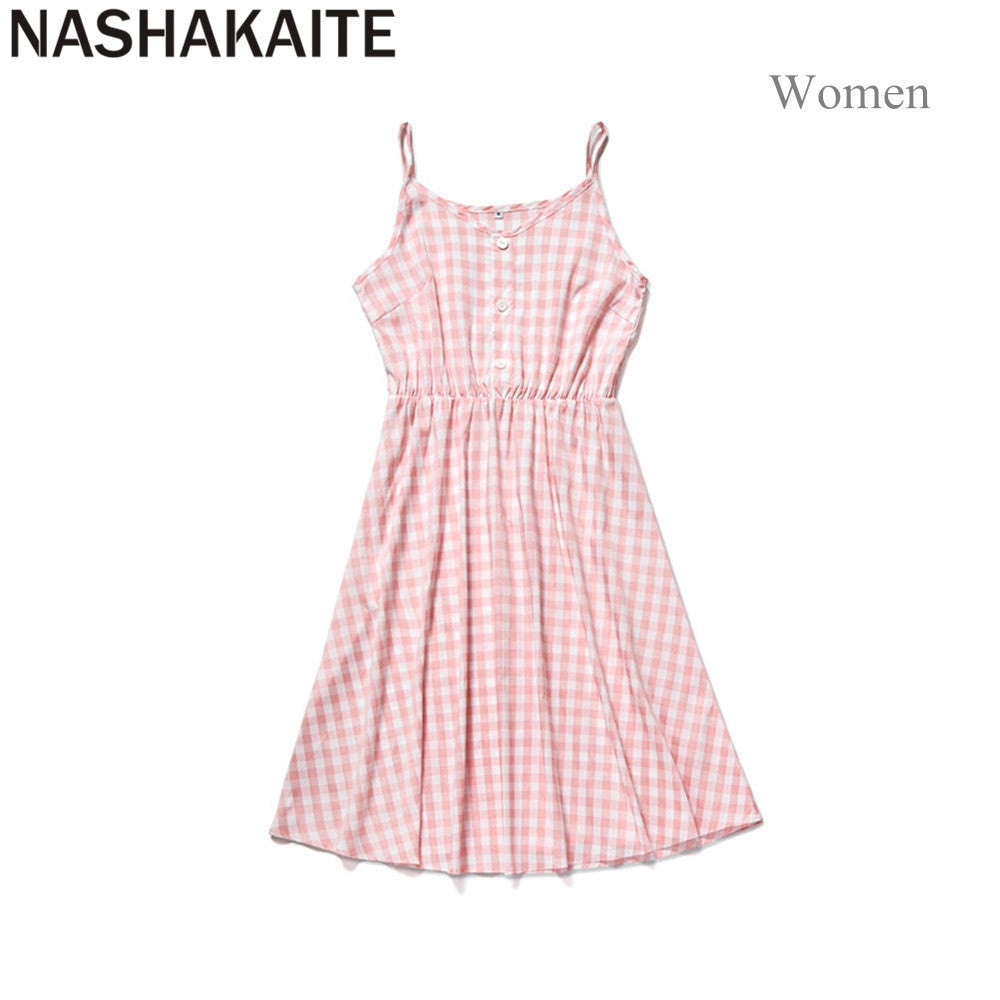 Emmaline Short Pink Plaid Mommy & Me Dress