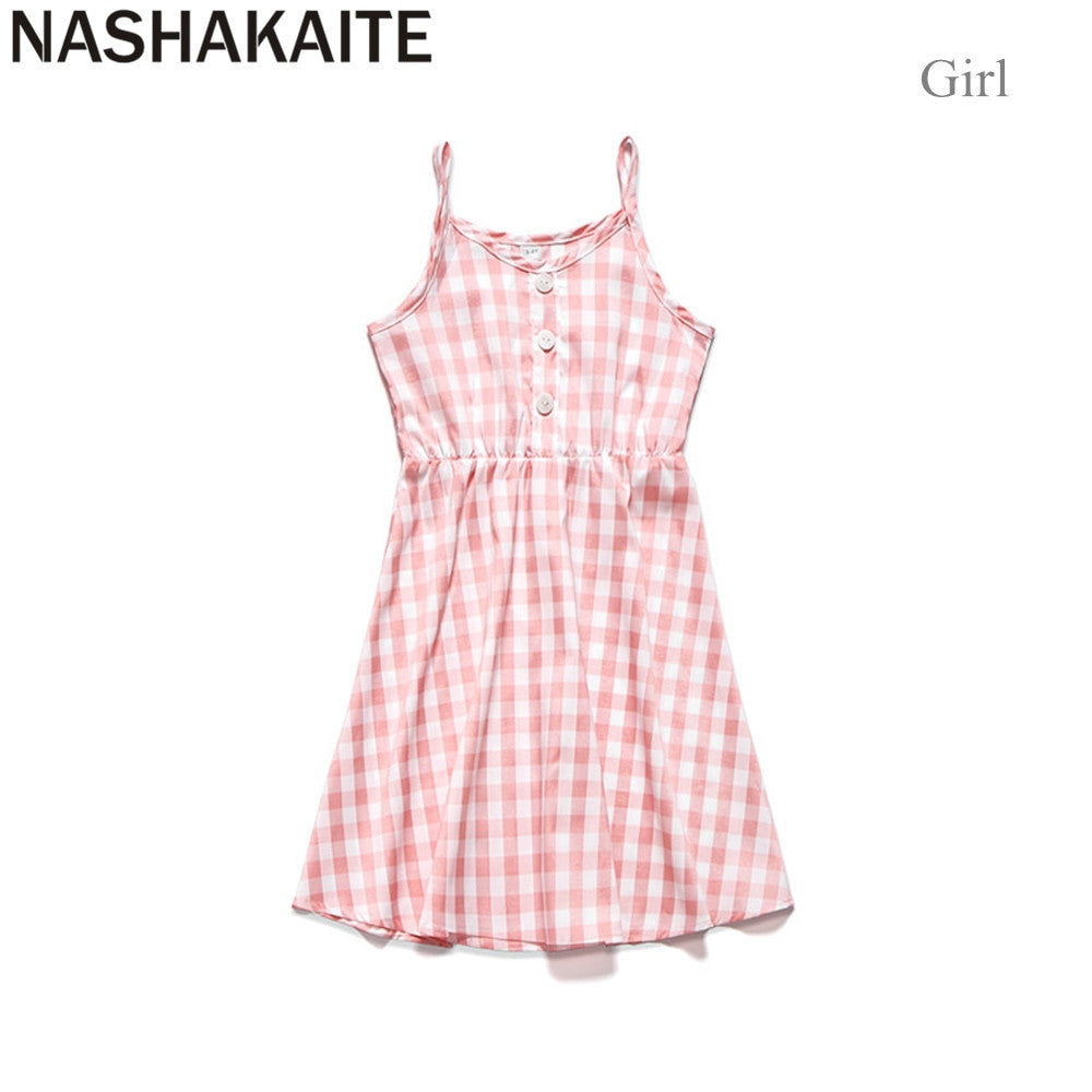 Emmaline Short Pink Plaid Mommy & Me Dress