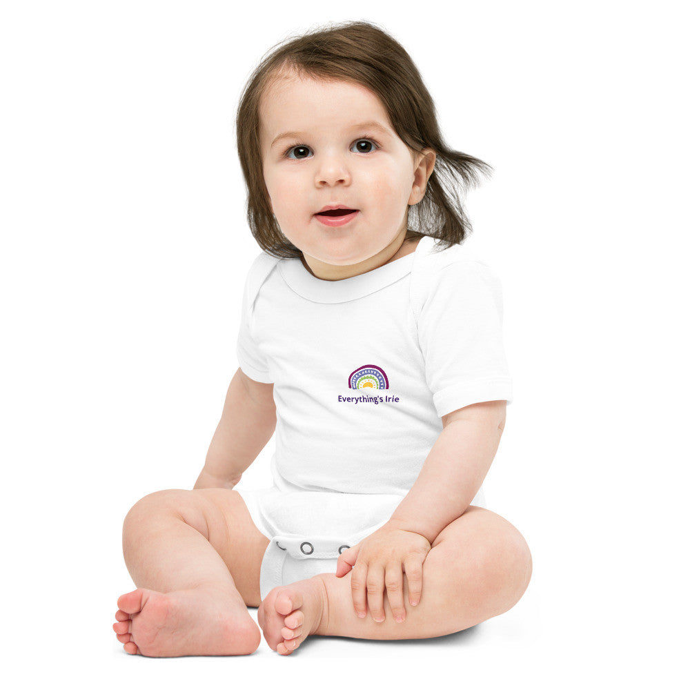 'Everything's Irie' Baby short sleeve one piece